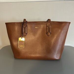 Ralph lauren tan tote